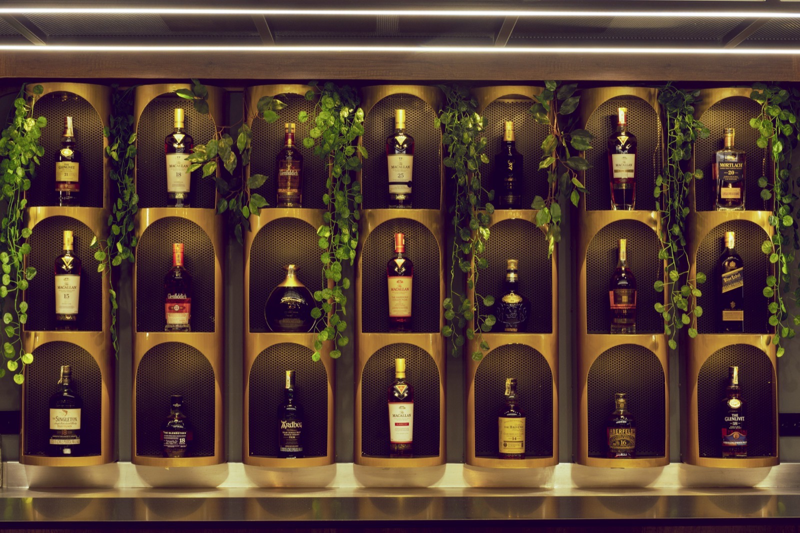 Colección de whiskies premium de La Boutique del Whisky — Macallan, Glenlivet, Johnnie Walker Blue Label